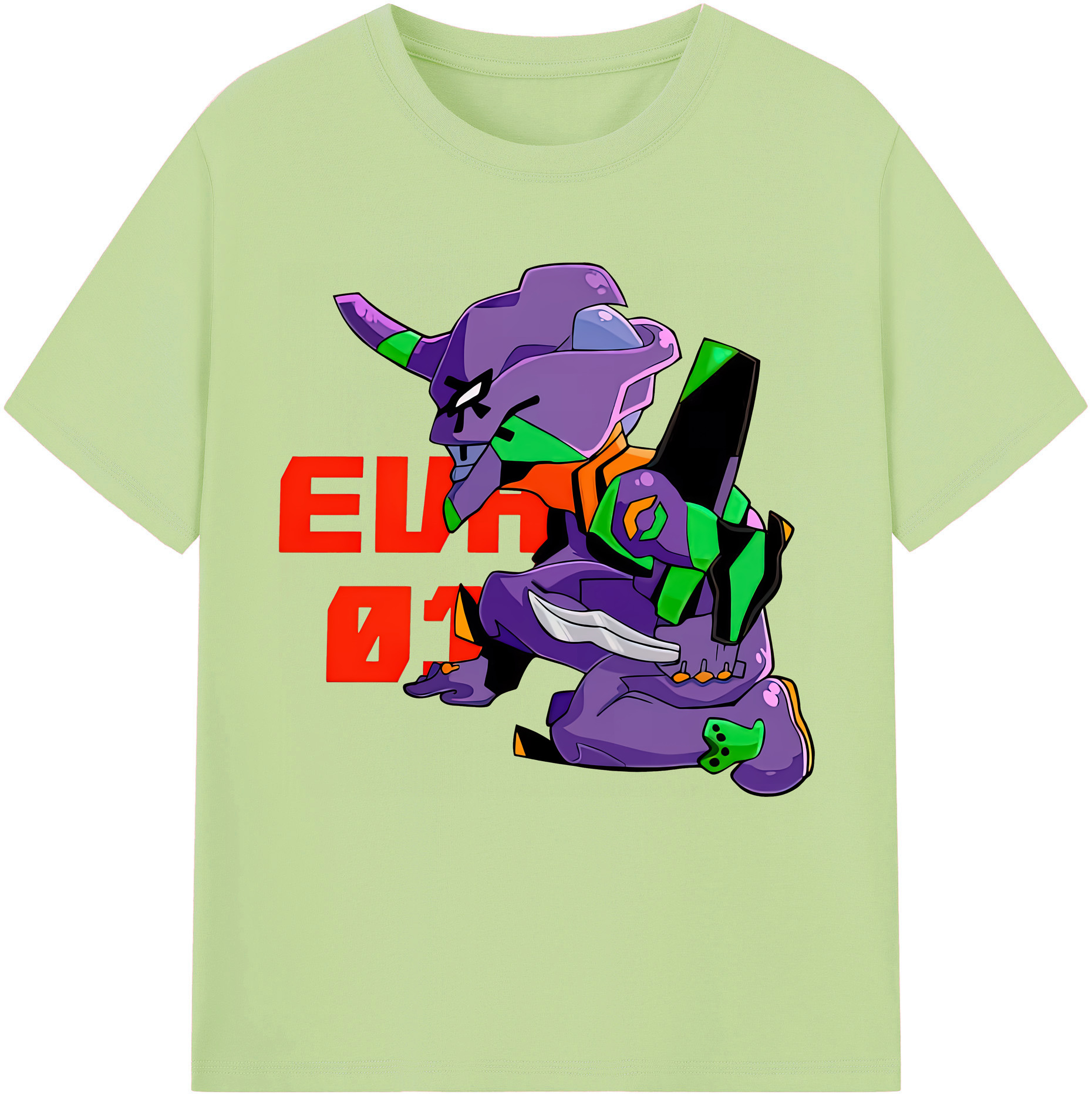 （画像用） EVA 新世紀エヴァンゲリオン 綿100％半袖Tシャツ（フロントプリント）